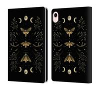 Head Case Designs Officially Licensed Episodic Drawing Death Head Moth Night Illustration Animals Leather Wallet Case Compatible With Apple iPad mini (2021/2024)