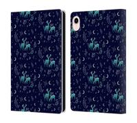 Head Case Designs Officially Licensed Episodic Drawing Deers In The Moonlight Pattern Leather Wallet Case Compatible With Apple iPad mini (2021/2024)