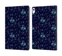 Head Case Designs Officially Licensed Episodic Drawing Deers In The Moonlight Pattern Leather Wallet Case Compatible With Apple iPad Air 13 2024/2025