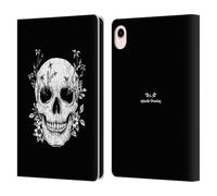 Head Case Designs Officially Licensed Episodic Drawing Floral Skull Mix Illustrations Leather Wallet Case Compatible With Apple iPad mini (2021/2024)