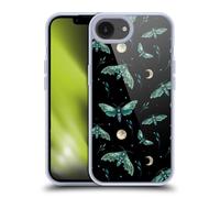 Head Case Designs Officially Licensed Episodic Drawing Lime Hawk Moth Pattern Art Gel Case [Military Grade Protection] Compatible with Apple iPhone 16e and Compatible with MagSafe