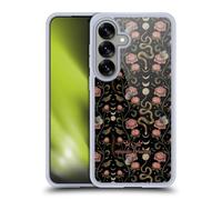Head Case Designs Officially Licensed Episodic Drawing Pink Serpentine Florals & Serpents Gel Case [Military Grade Protection] Compatible with Samsung Galaxy S25 and Compatible with MagSafe