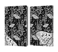 Head Case Designs Officially Licensed Episodic Drawing White Moth Patterns Leather Wallet Case Compatible With Apple iPad Pro 12.9 2020/2021/2022