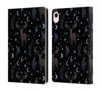 Head Case Designs Officially Licensed Episodic Drawing Winter Deer Pattern Art Leather Wallet Case Compatible With Apple iPad mini (2021/2024)