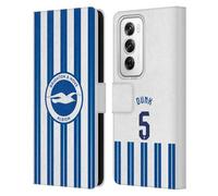 Head Case Designs Officially Licensed F.C Lewis Dunk 2024/25 Players Home Kit Leather Wallet Case Compatible With OPPO Reno12 Pro 5G
