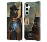Head Case Designs Officially Licensed Fantastic Beasts: Secrets of Dumbledore Albus Dumbledore Character Art Leather Wallet Case Compatible With Samsung Galaxy S24+ 5G