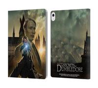 Head Case Designs Officially Licensed Fantastic Beasts: Secrets of Dumbledore Gellert Grindelwald Character Art Leather Wallet Case Compatible With Apple iPad Air 13 2024/2025