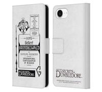 Head Case Designs Officially Licensed Fantastic Beasts: Secrets of Dumbledore Gellert Grindelwald Graphics Leather Wallet Case Compatible With Apple iPhone 16e