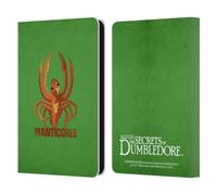 Head Case Designs Officially Licensed Fantastic Beasts: Secrets of Dumbledore Manticores Graphic Badges Leather Wallet Case Compatible With Amazon Kindle 11th Gen 6in 2022