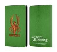 Head Case Designs Officially Licensed Fantastic Beasts: Secrets of Dumbledore Manticores Graphic Badges Leather Wallet Case Compatible With Amazon Kindle 11th Gen (2024)