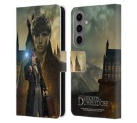 Head Case Designs Officially Licensed Fantastic Beasts: Secrets of Dumbledore Newt Scamander Character Art Leather Wallet Case Compatible With Samsung Galaxy S25