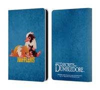 Head Case Designs Officially Licensed Fantastic Beasts: Secrets of Dumbledore Nifflers Graphic Badges Leather Wallet Case Compatible With Amazon Kindle 11th Gen 6in 2022