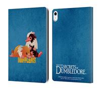 Head Case Designs Officially Licensed Fantastic Beasts: Secrets of Dumbledore Nifflers Graphic Badges Leather Wallet Case Compatible With Apple iPad 10.9 2022/2025
