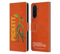 Head Case Designs Officially Licensed Fantastic Beasts: Secrets of Dumbledore Pickett Graphic Badges Leather Wallet Case Compatible With Samsung Galaxy A36 5G