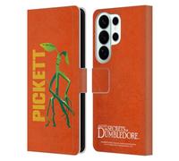 Head Case Designs Officially Licensed Fantastic Beasts: Secrets of Dumbledore Pickett Graphic Badges Leather Wallet Case Compatible With Samsung Galaxy S26 Ultra