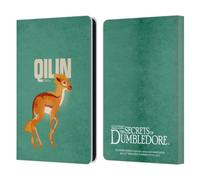 Head Case Designs Officially Licensed Fantastic Beasts: Secrets of Dumbledore Qilin Graphic Badges Leather Wallet Case Compatible With Amazon Kindle Paperwhite 6