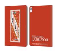 Head Case Designs Officially Licensed Fantastic Beasts: Secrets of Dumbledore Train Ticket Graphics Leather Wallet Case Compatible With Apple iPad Air 13 2024/2025