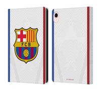 Head Case Designs Officially Licensed FC Barcelona Away 2023/24 Crest Kit Leather Wallet Case Compatible With Apple iPad mini (2021/2024)