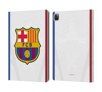 Head Case Designs Officially Licensed FC Barcelona Away 2023/24 Crest Kit Leather Wallet Case Compatible With Apple iPad Pro 13 M4 2024