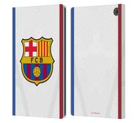 Head Case Designs Officially Licensed FC Barcelona Away 2023/24 Crest Kit Leather Wallet Case Compatible With Amazon Fire Max 11 2023