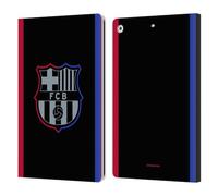 Head Case Designs Officially Licensed FC Barcelona Away 2024/25 Crest Kit Leather Wallet Case Compatible With Apple iPad 10.2 2019/2020/2021