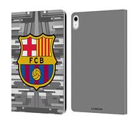 Head Case Designs Officially Licensed FC Barcelona Away Goalkeeper 2019/20 Crest Kit Leather Wallet Case Compatible With Apple iPad 10.9 2022/2025