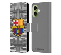 Head Case Designs Officially Licensed FC Barcelona Away Goalkeeper 2019/20 Crest Kit Leather Wallet Case Compatible With Apple iPhone 17