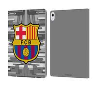 Head Case Designs Officially Licensed FC Barcelona Away Goalkeeper 2019/20 Crest Kit Leather Wallet Case Compatible With Apple iPad Air 13 2024/2025