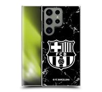 Head Case Designs Officially Licensed FC Barcelona Black Marble Crest Patterns Hard Back Case Compatible With Samsung Galaxy S24 Ultra 5G