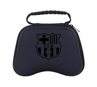 Head Case Designs Officially Licensed FC Barcelona Embossed Crest Graphic Logo Hard Storage Travel Carry Case Compatible With PS5 DualSense & Xbox Controller