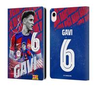 Head Case Designs Officially Licensed FC Barcelona Gavi 2023/24 First Team Leather Wallet Case Compatible With Apple iPad mini (2021/2024)