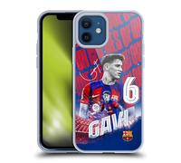 Head Case Designs Officially Licensed FC Barcelona Gavi 2023/24 First Team Soft Gel Case Compatible With Apple iPhone 12 / iPhone 12 Pro