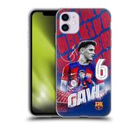 Head Case Designs Officially Licensed FC Barcelona Gavi 2023/24 First Team Soft Gel Case Compatible With Apple iPhone 11