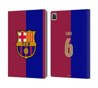 Head Case Designs Officially Licensed FC Barcelona Gavi 2024/25 Players Home Kit Leather Wallet Case Compatible With Apple iPad Pro 12.9 2020/2021/2022