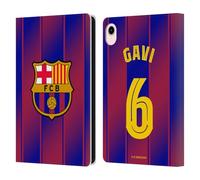 Head Case Designs Officially Licensed FC Barcelona Gavi 2025/26 Players Home Kit Leather Wallet Case Compatible With Apple iPad mini (2021/2024)