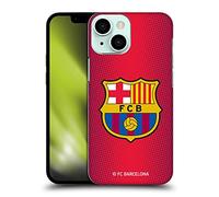 Head Case Designs Officially Licensed FC Barcelona Halftone Crest Hard Back Case Compatible With Apple iPhone 13 Mini