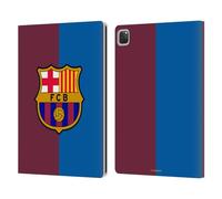 Head Case Designs Officially Licensed FC Barcelona Home 2024/25 Crest Kit Leather Wallet Case Compatible With Apple iPad Pro 12.9 2020/2021/2022