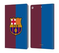 Head Case Designs Officially Licensed FC Barcelona Home 2024/25 Crest Kit Leather Wallet Case Compatible With Apple iPad 10.2 2019/2020/2021