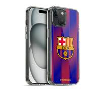 Head Case Designs Officially Licensed FC Barcelona Home 2025/26 Crest Kit Gel Case [Military Grade Protection] Compatible With Apple iPhone 15