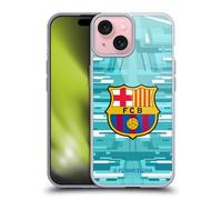 Head Case Designs Officially Licensed FC Barcelona Home Goalkeeper 2019/20 Crest Kit Gel Case [Military Grade Protection] Compatible with Apple iPhone 15 and Compatible with MagSafe