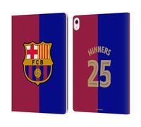 Head Case Designs Officially Licensed FC Barcelona Home Kit 2025 Spanish Cup Champions Leather Wallet Case Compatible With Apple iPad Air 13 2024/2025
