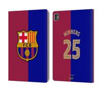 Head Case Designs Officially Licensed FC Barcelona Home Kit 2025 Spanish Cup Champions Leather Wallet Case Compatible With Apple iPad Pro 13 M4 2024