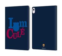 Head Case Designs Officially Licensed FC Barcelona I'M A Cule Campions Leather Wallet Case Compatible With Apple iPad Air 13 2024/2025
