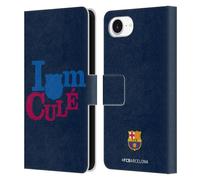 Head Case Designs Officially Licensed FC Barcelona I'M A Cule Campions Leather Wallet Case Compatible With Apple iPhone 16e