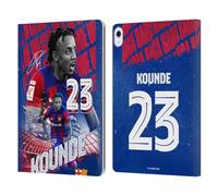 Head Case Designs Officially Licensed FC Barcelona Jules Koundé 2023/24 First Team Leather Wallet Case Compatible With Apple iPad Air 13 2024/2025