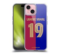 Head Case Designs Officially Licensed FC Barcelona Lamine Yamal 2024/25 Players Home Kit Gel Case [Military Grade Protection] Compatible with Apple iPhone 15 and Compatible with MagSafe