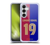 Head Case Designs Officially Licensed FC Barcelona Lamine Yamal 2024/25 Players Home Kit Gel Case [Military Grade Protection] Compatible with Samsung Galaxy S24 5G and Compatible with MagSafe