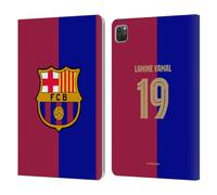 Head Case Designs Officially Licensed FC Barcelona Lamine Yamal 2024/25 Players Home Kit Leather Wallet Case Compatible With Apple iPad Pro 11 2020/2021 / 2022