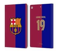 Head Case Designs Officially Licensed FC Barcelona Lamine Yamal 2024/25 Players Home Kit Leather Wallet Case Compatible With Apple iPad 10.2 2019/2020/2021