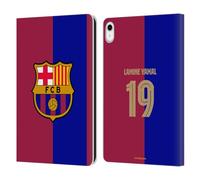 Head Case Designs Officially Licensed FC Barcelona Lamine Yamal 2024/25 Players Home Kit Leather Wallet Case Compatible With Apple iPad 10.9 2022/2025